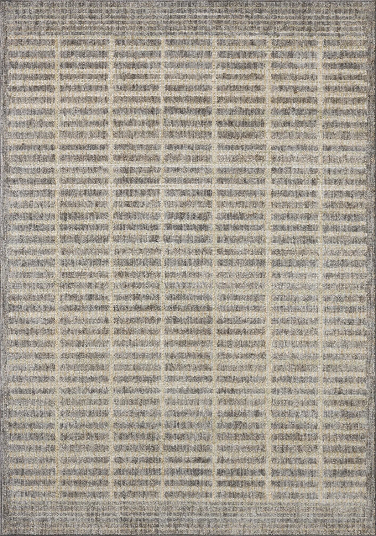 Loloi Roxie ROX-02 Contemporary Power Loomed Smoke, Natural Rug - main flat