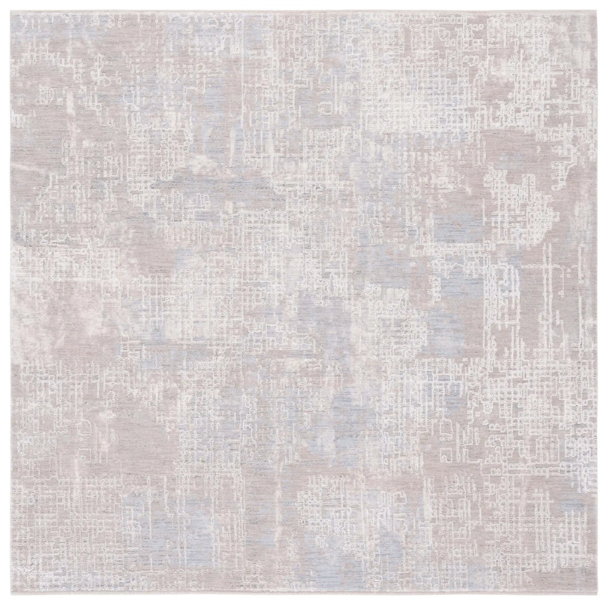 Safavieh Marmara 6'-7" x 6'-7" Rug in Grey / Beige Blue