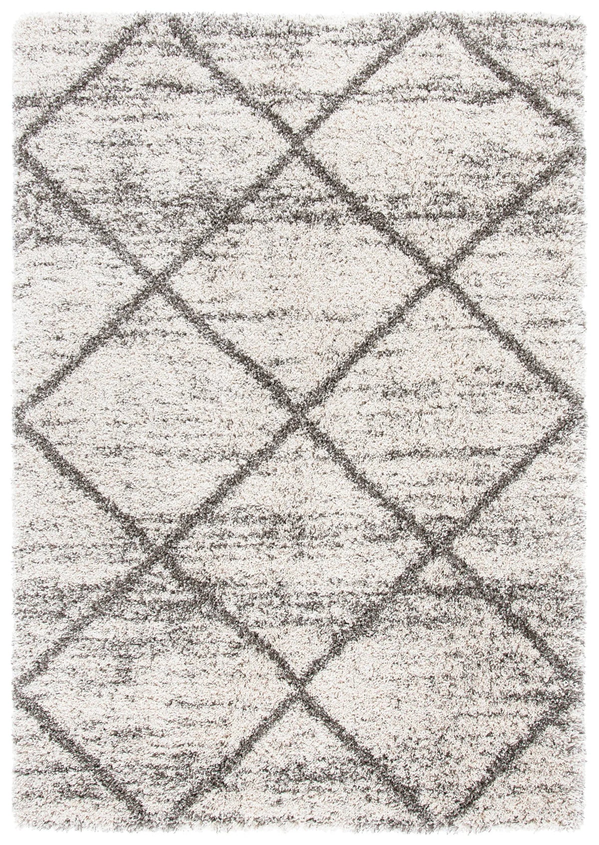 Safavieh Hudson Shag 4'-0" x 6'-0" Rug in Grey / Beige