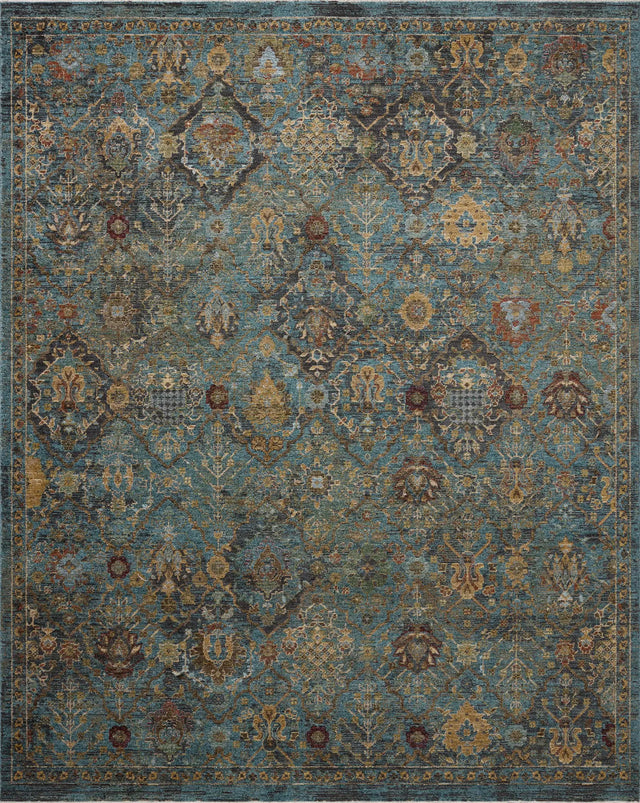 Loloi Winchester WNC-01 Traditional Power Loomed Blue Rug - main flat