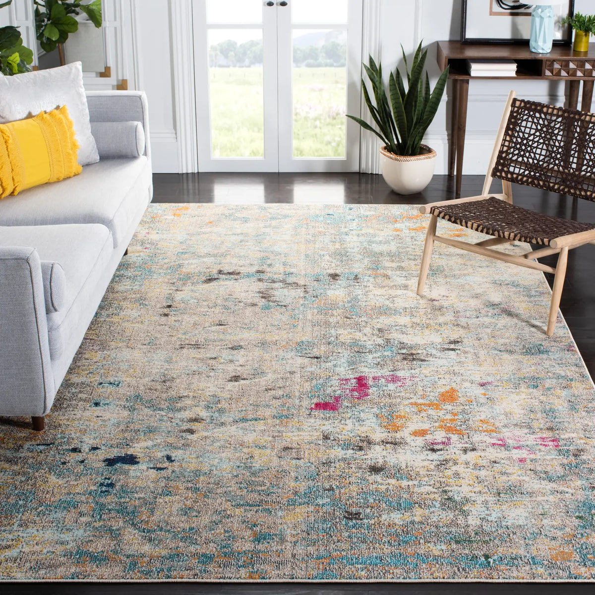 Safavieh Madison 10'-0" x 14'-0" Rug in Grey / Gold