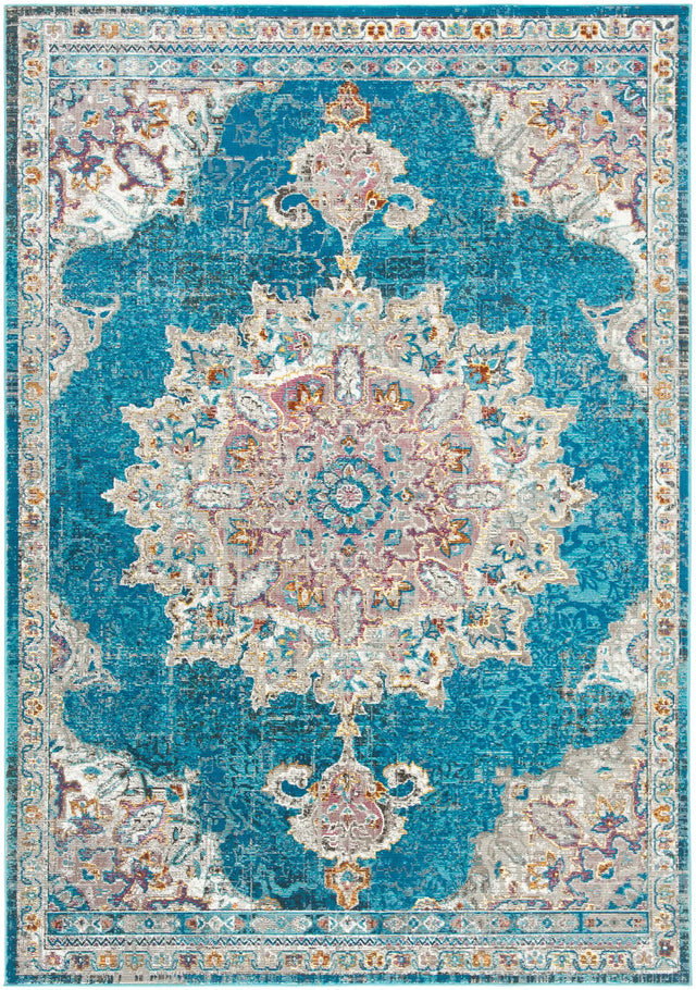 Safavieh Aria 4'-0" x 6'-0" Rug in Navy / Ivory