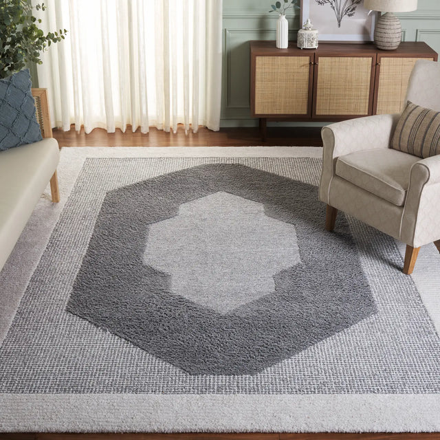 Safavieh Renewal 6'-0" x 9'-0" Rug in Dark Grey / Ivory