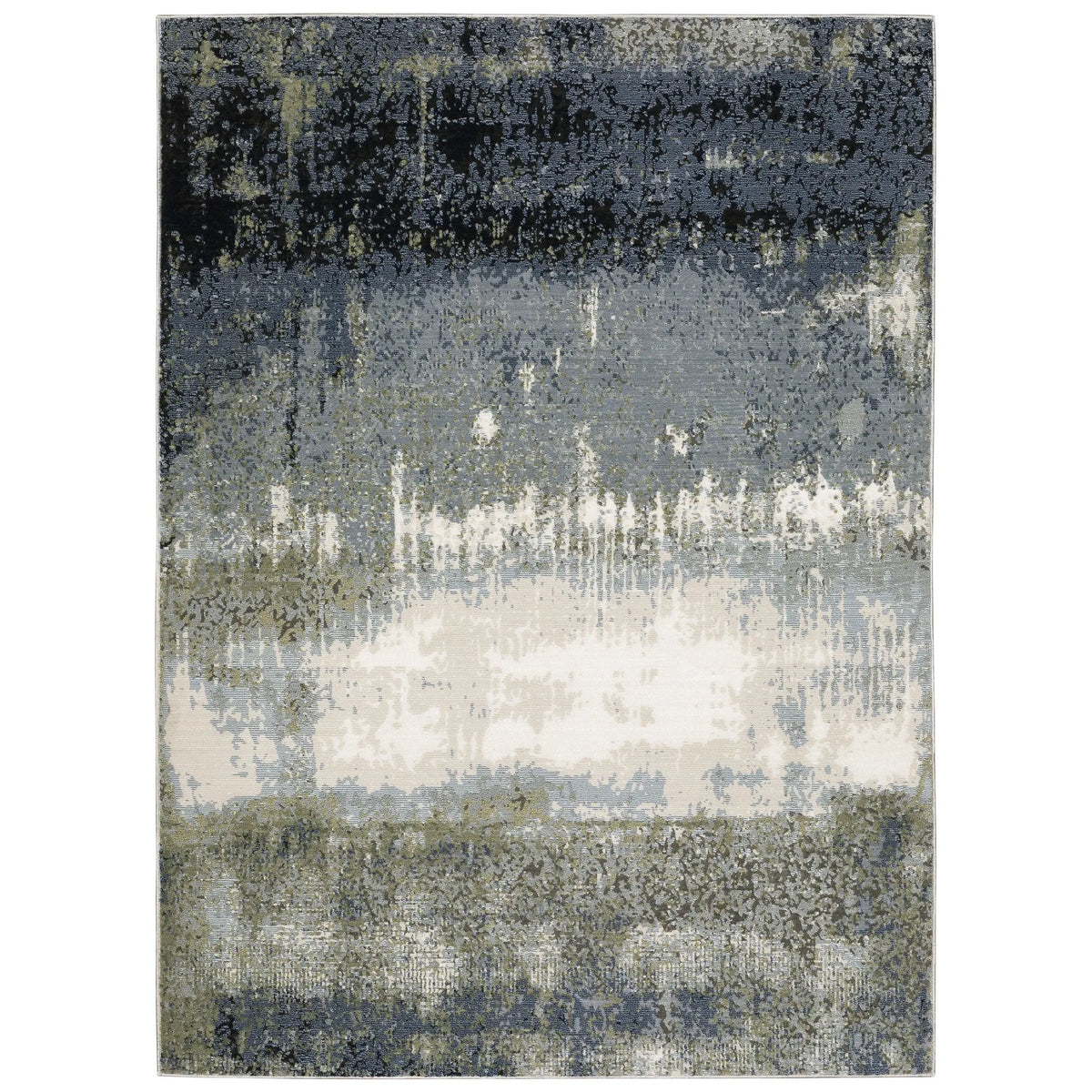 Oriental Weavers Sphinx Caravan 5571H Blue/ Green Rugs - main flat