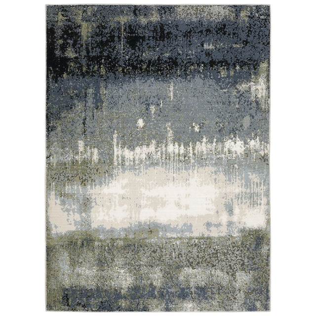 Oriental Weavers Sphinx Caravan 5571H Blue/ Green Rugs - main flat