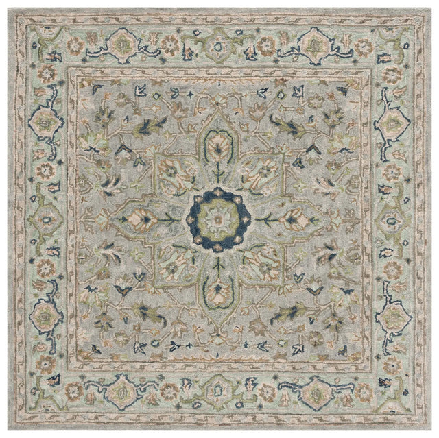 Safavieh Heritage 6'-0" x 6'-0" Rug in Ivory / Blue