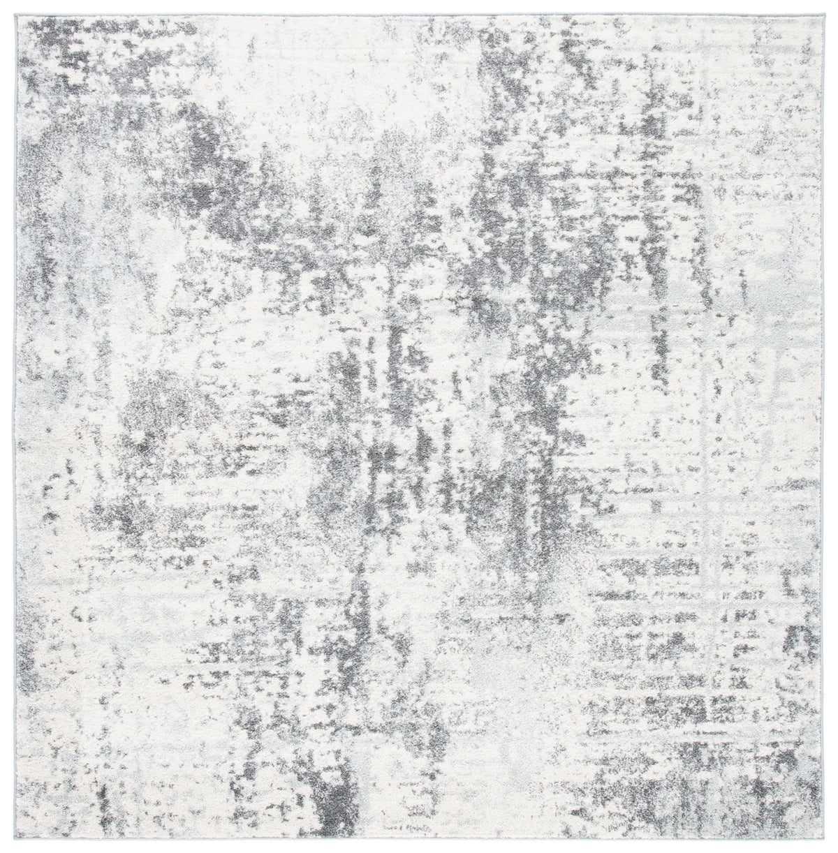 Safavieh Tulum 6'-7" x 6'-7" Rug in Ivory / Charcoal
