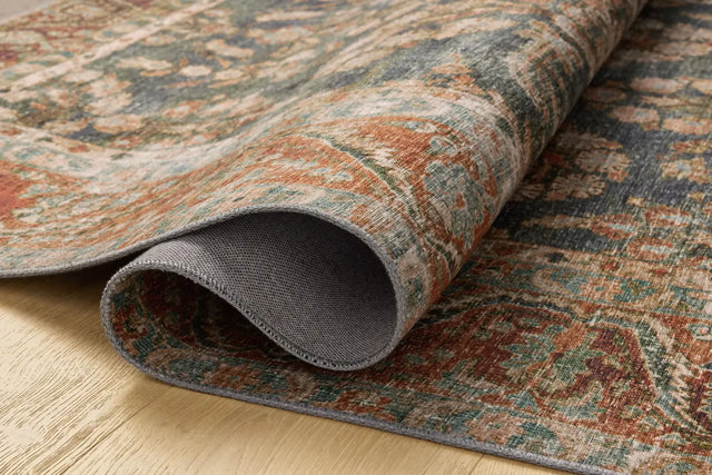 Chris Loves Julia x Loloi Jules 10-Jul Ocean / Spice Rug - pile height