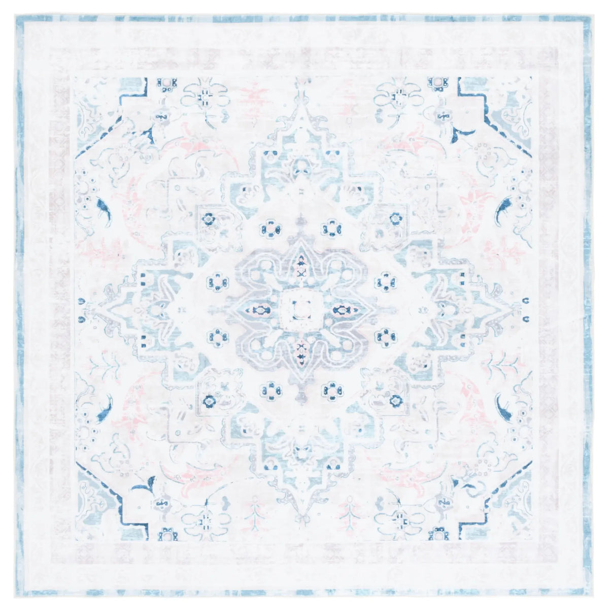 Safavieh Arizona 6'-0" x 6'-0" Rug in Ivory / Aqua