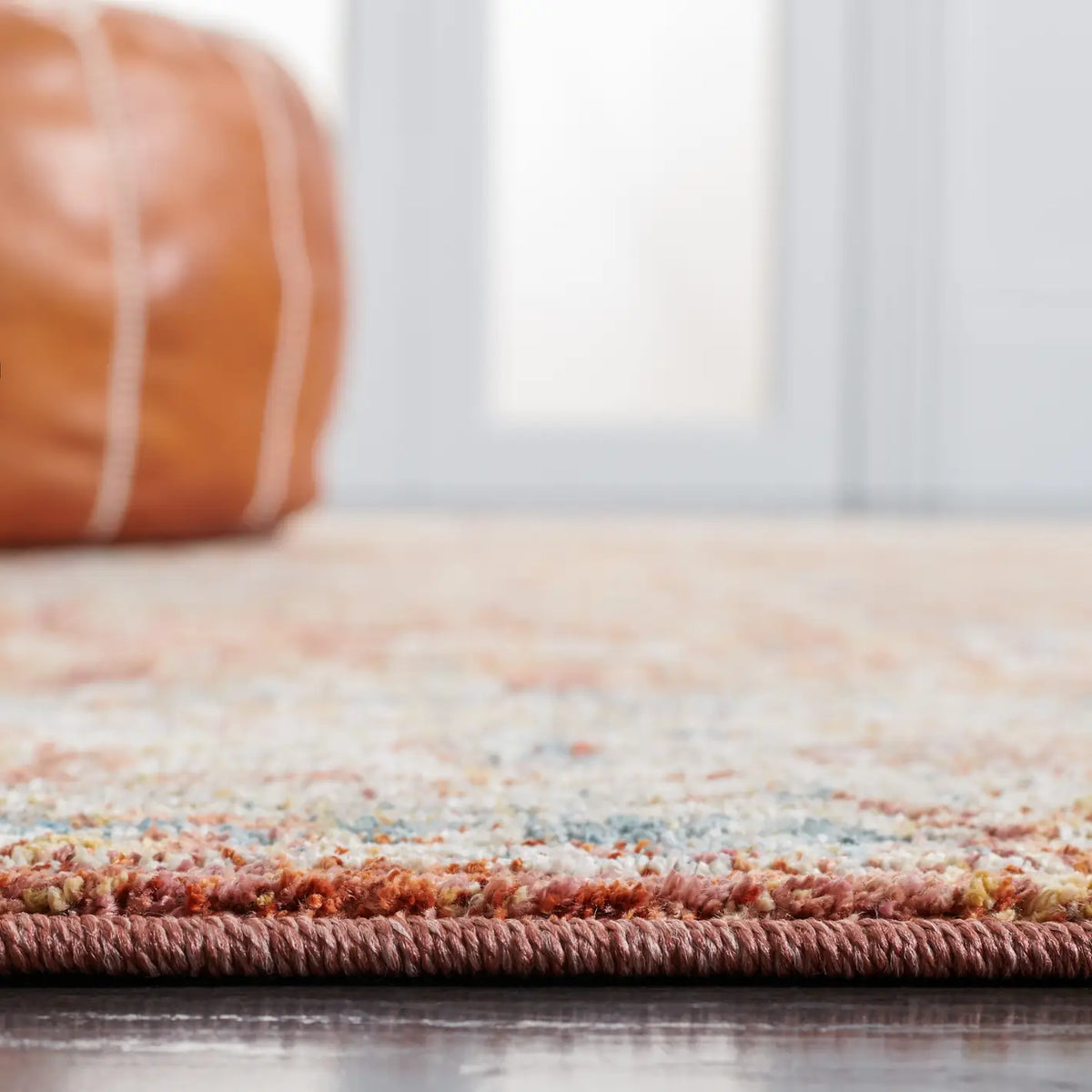 Safavieh Valencia 4'-0" x 6'-2" Rug in Rust / Beige