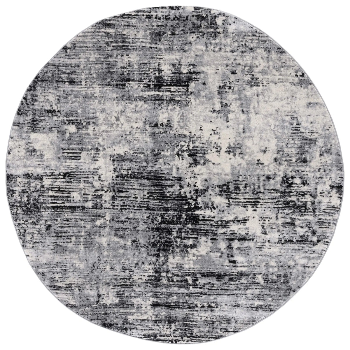 Safavieh Jasper 100 6'-7" x 6'-7" Rug in Black / Ivory