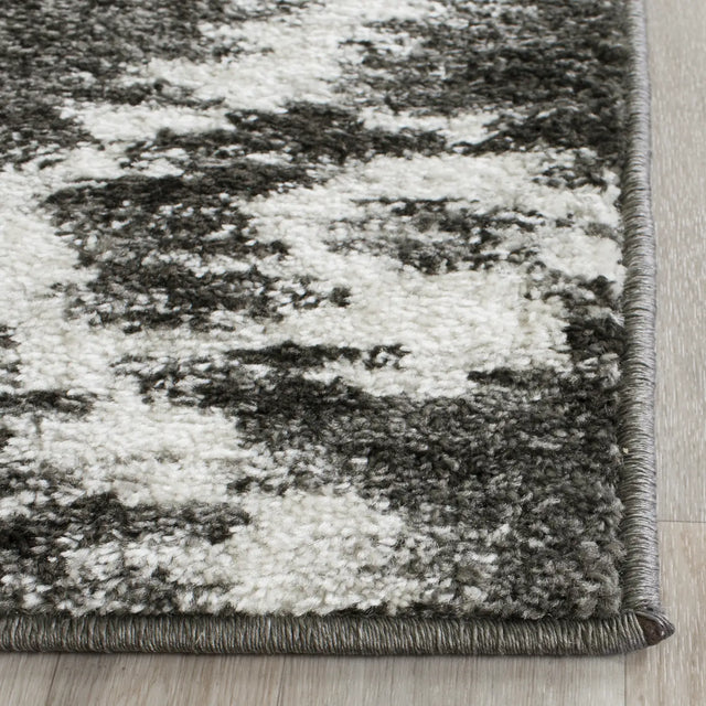 Safavieh Adirondack 2'-6" x 12'-0" Rug in Charcoal / Ivory