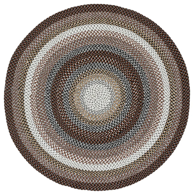 Safavieh Braided 5'-0" x 5'-0" Rug in Brown / Multi