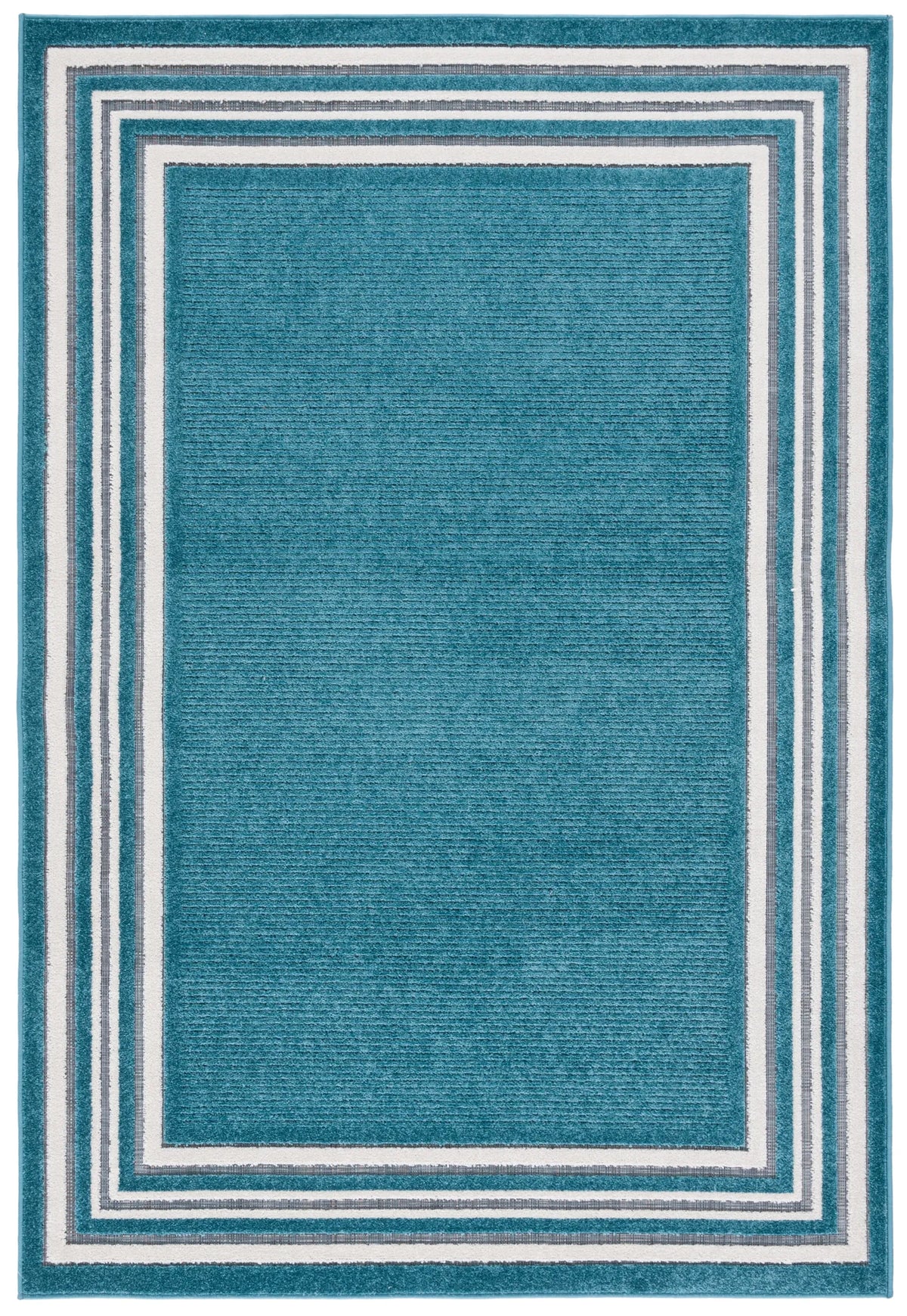 Safavieh Cabana 4'-0" x 6'-0" Rug in Turquoise / Ivory