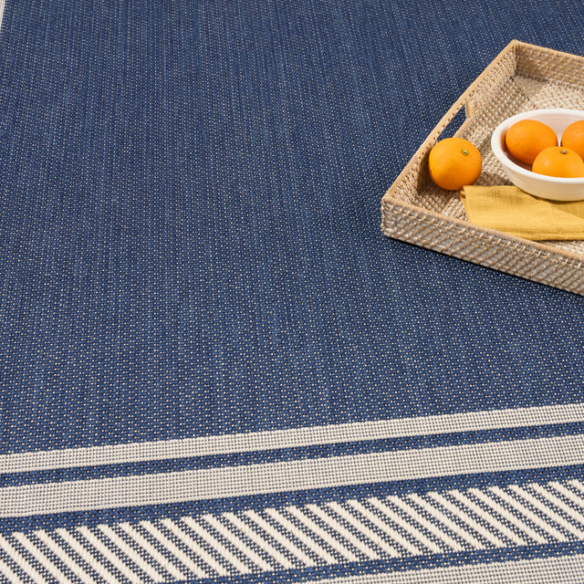 Nourison Horizon Indoor/Outdoor HOZ03 Navy Contemporary Area Rugs