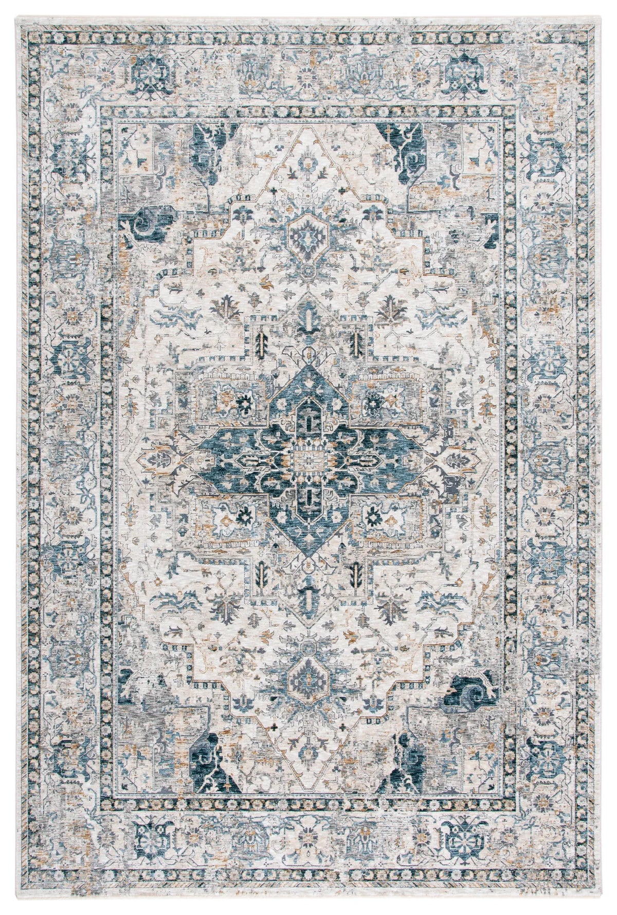 Safavieh Dream 4'-0" x 6'-0" Rug in Ivory / Navy