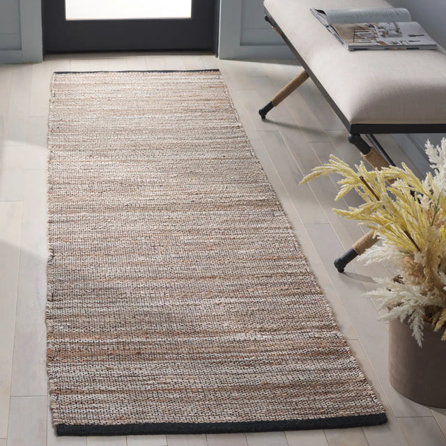 Safavieh Natural Fiber 2'-3" x 8'-0" Rug in Natural / Grey