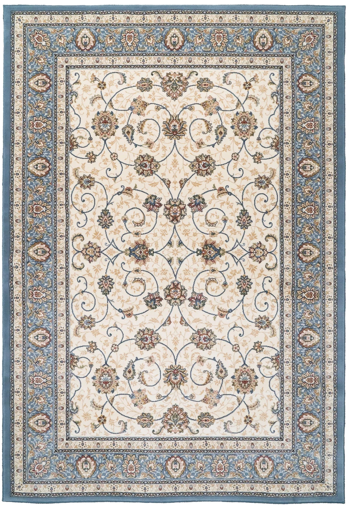 Dynamic Rugs Ancient Garden 57120 Ivory / Light Blue Rugs - Rectangular