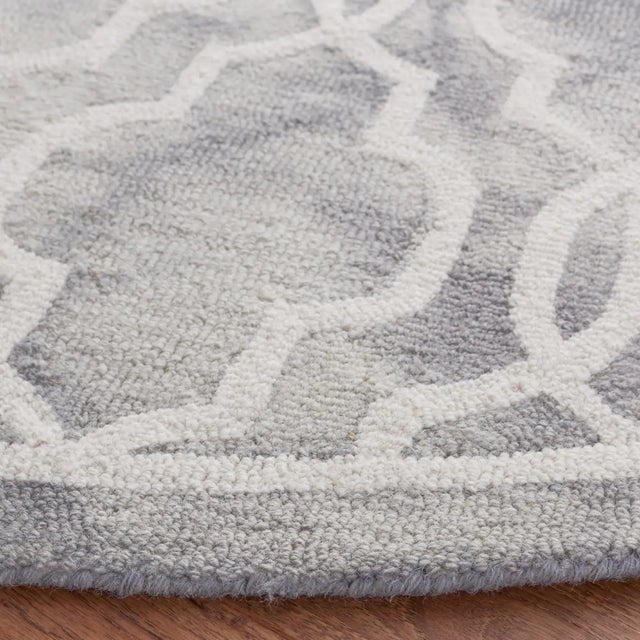 Safavieh Dip Dye 7'-0" x 7'-0" Rug in Grey / Ivory