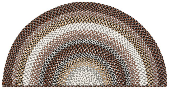 Safavieh Braided 2'-0" x 4'-0" Rug in Brown / Multi