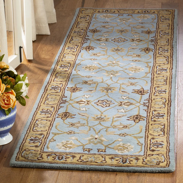 Safavieh Heritage 2'-3" x 10'-0" Rug in Blue / Gold