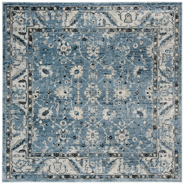 Safavieh Charleston 6'-7" x 6'-7" Rug in Navy / Light Grey