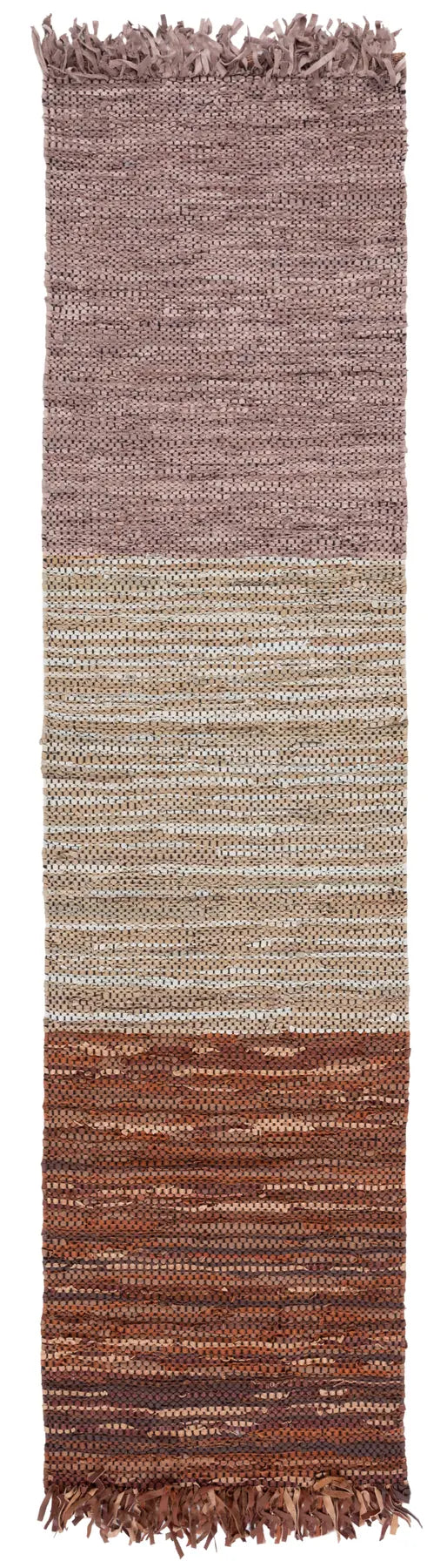 Safavieh Vintage Leather 2'-3" x 9'-0" Rug in Rust / Grey