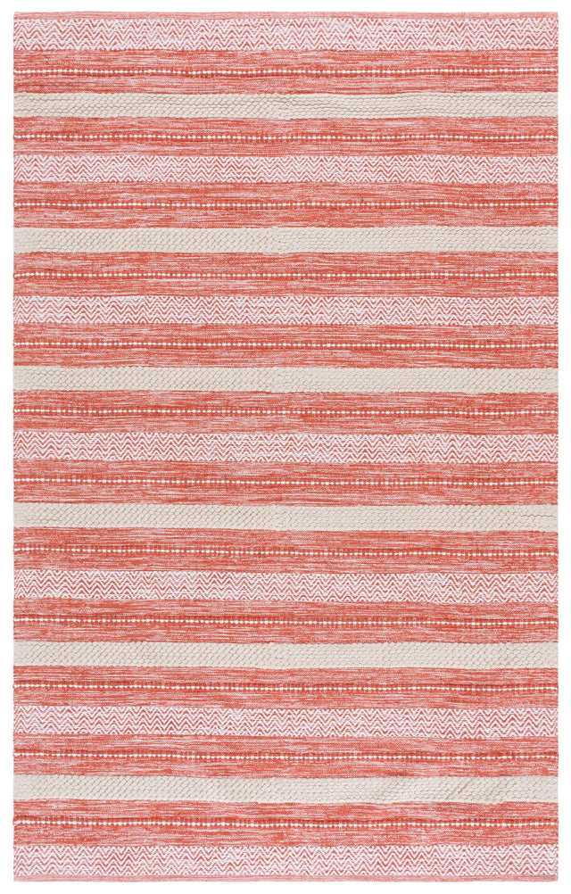 Safavieh Montauk 4'-0" x 6'-0" Rug in Orange / Ivory