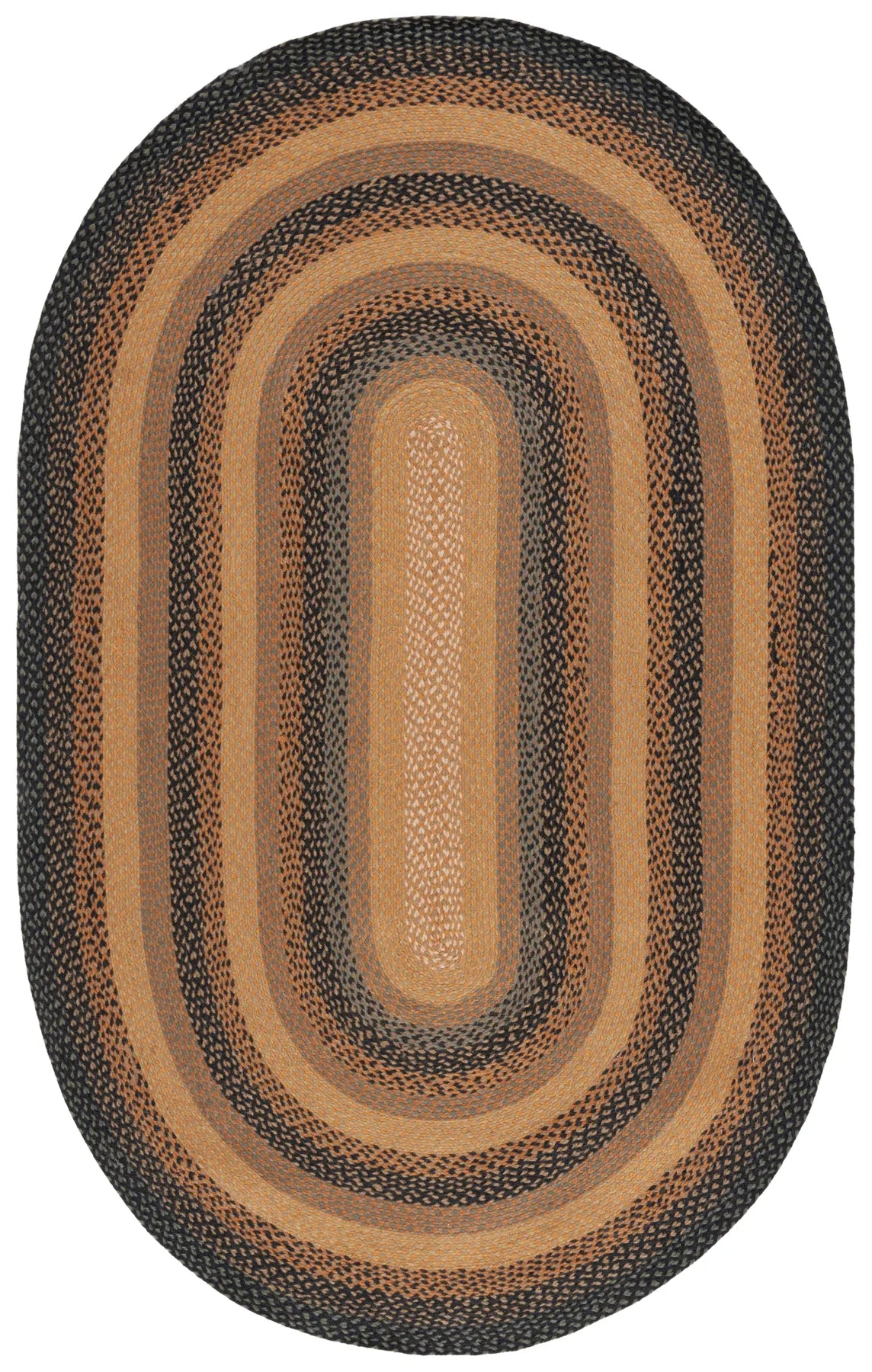 Safavieh Braided 5'-0" x 8'-0" Rug in Natural / Sage