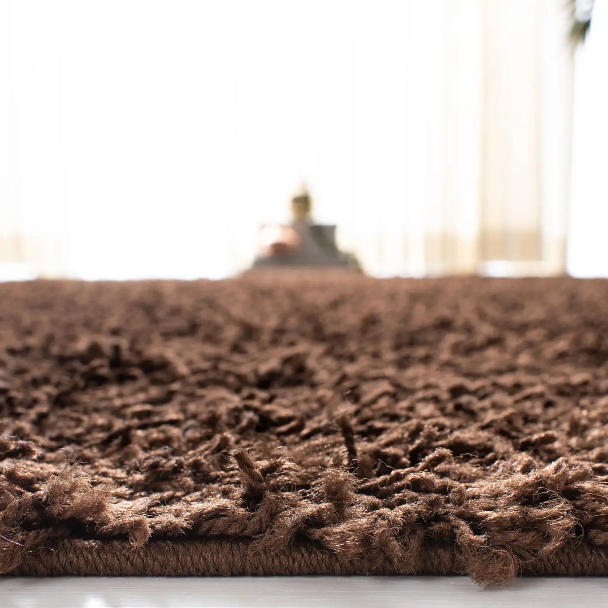Safavieh Sga-Athens Shag 4'-0" x 6'-0" Rug in Brown