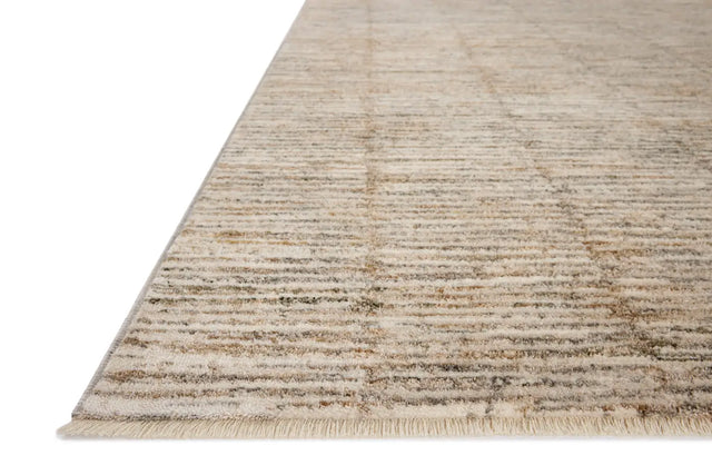Loloi Nellie NEL-01 Beige / Fog Rug - rug corner