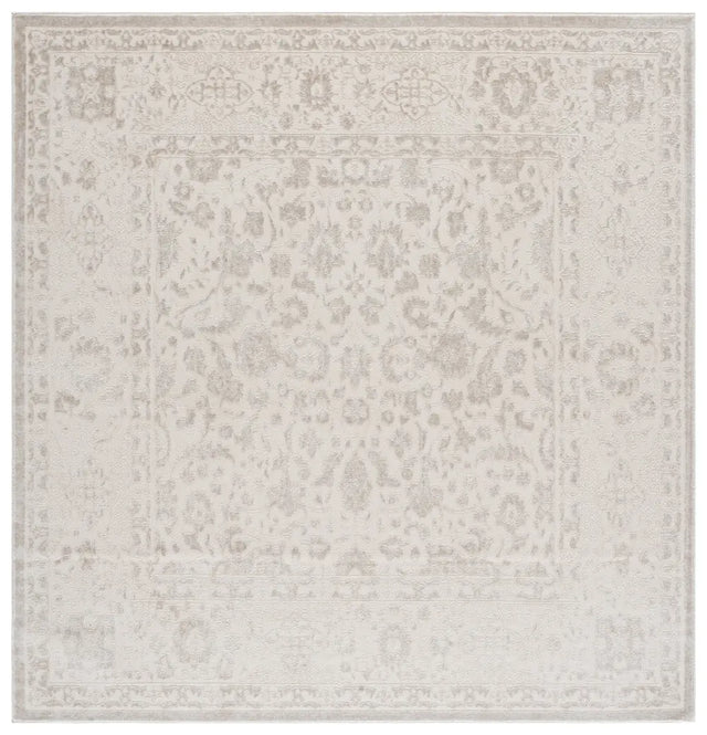 Safavieh Reflection 6'-7" x 6'-7" Rug in Ivory / White