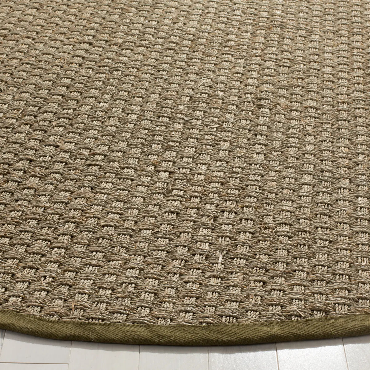 Safavieh Natural Fiber 6'-0" x 6'-0" Rug in Natural / Olive