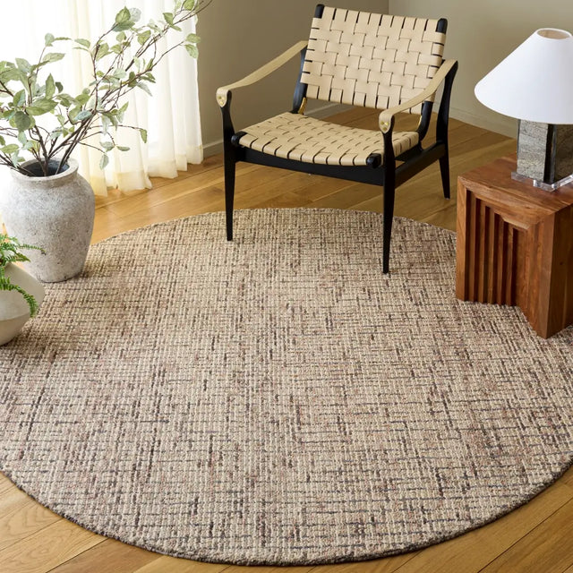 Safavieh Abstract 6'-0" x 6'-0" Rug in Beige / Brown