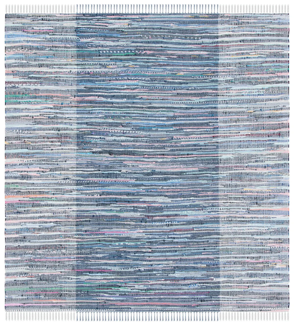 Safavieh Rag Rug 6'-0" x 6'-0" Rug in Purple / Blue