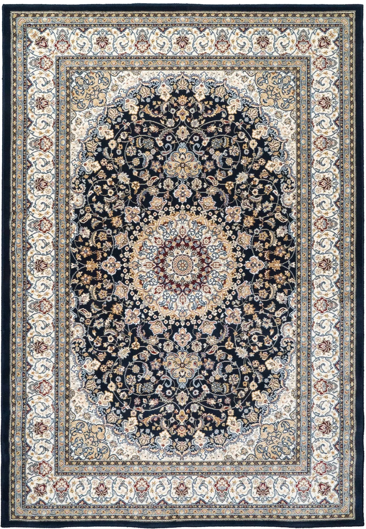 Dynamic Rugs Ancient Garden 57119 Blue / Ivory Rugs - Rectangular