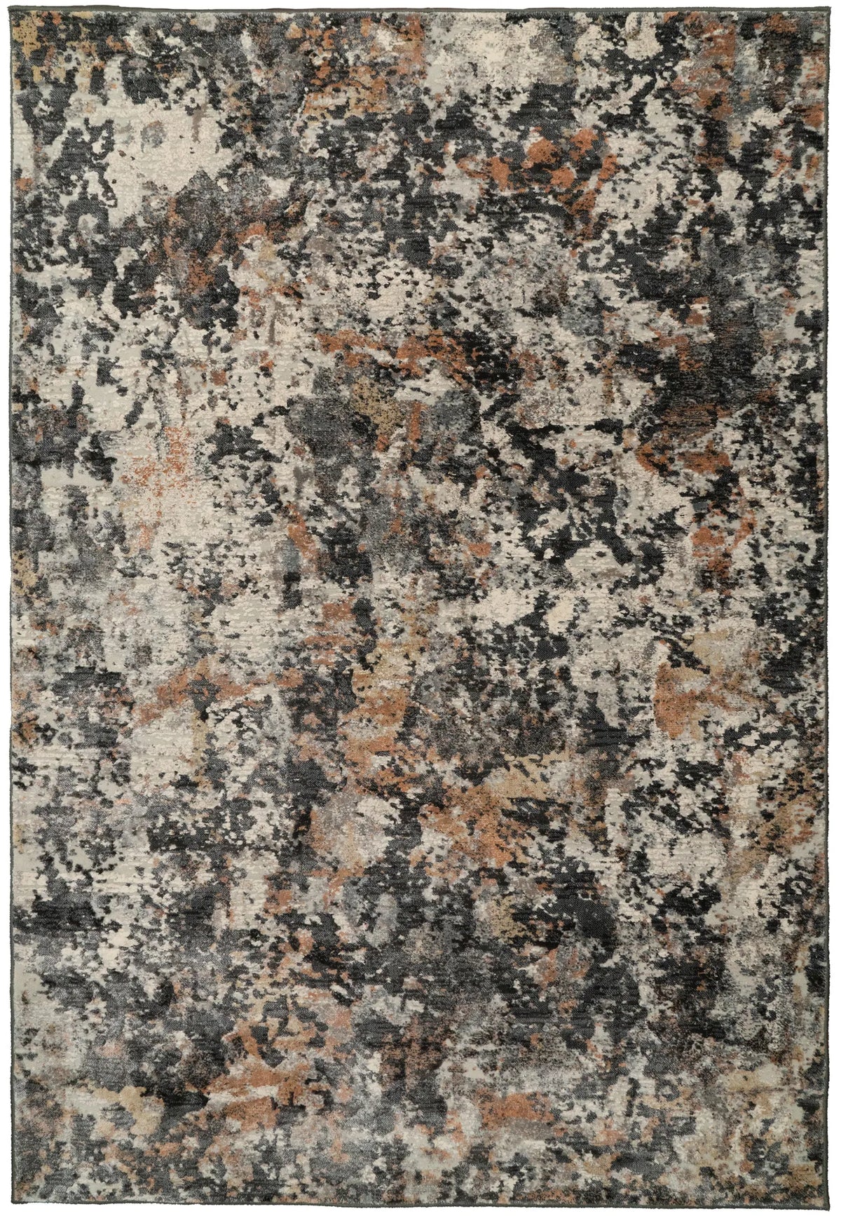Dynamic Rugs Couture 52023 Charcoal/Copper Rugs - Rectangular