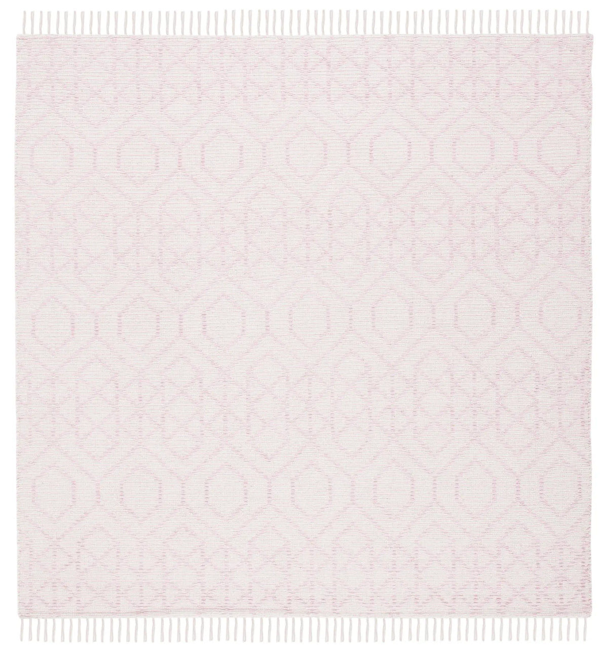 Safavieh Montauk 6'-0" x 6'-0" Rug in Pink / Ivory