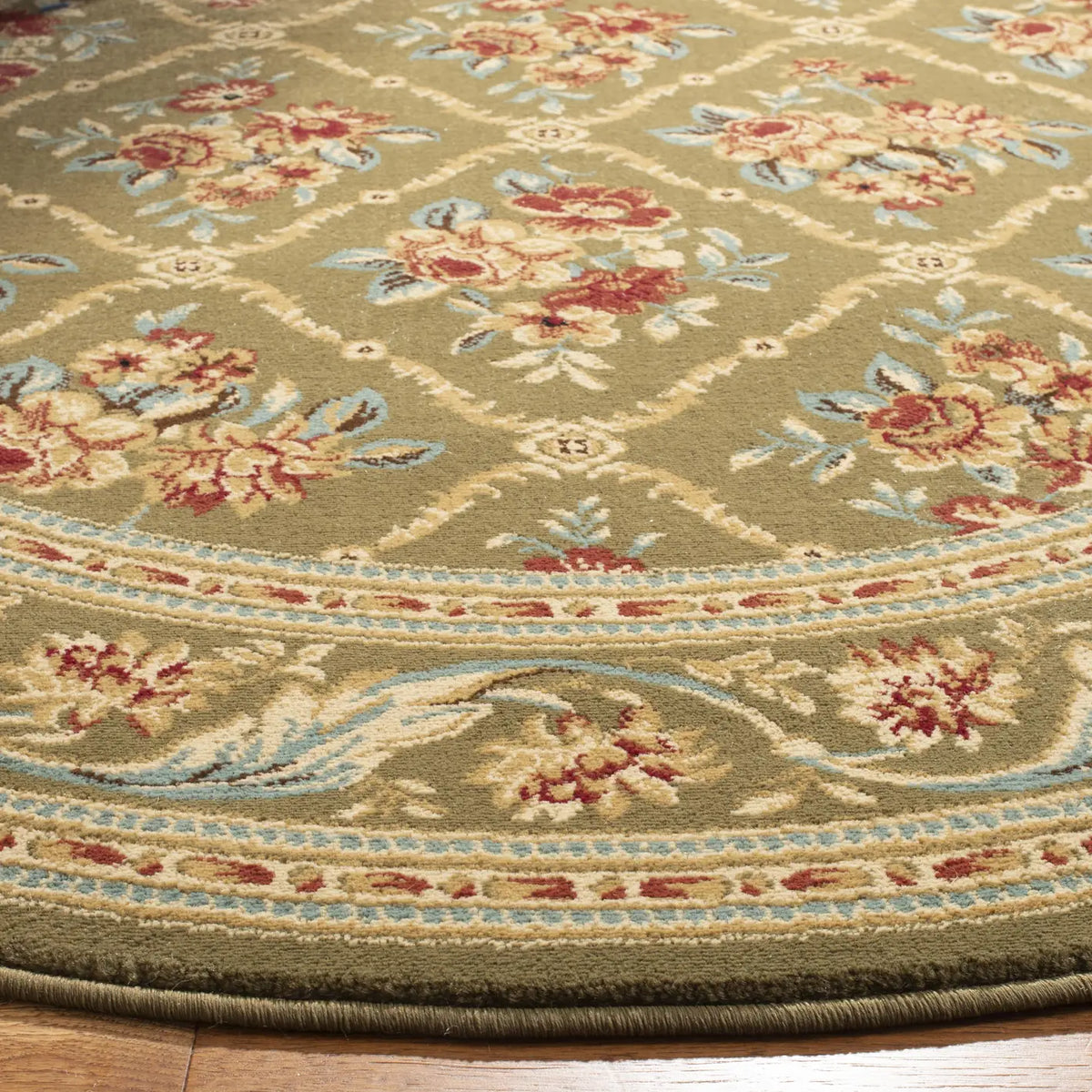 Safavieh Lyndhurst 5'-3" x 5'-3" Rug in Green / Green