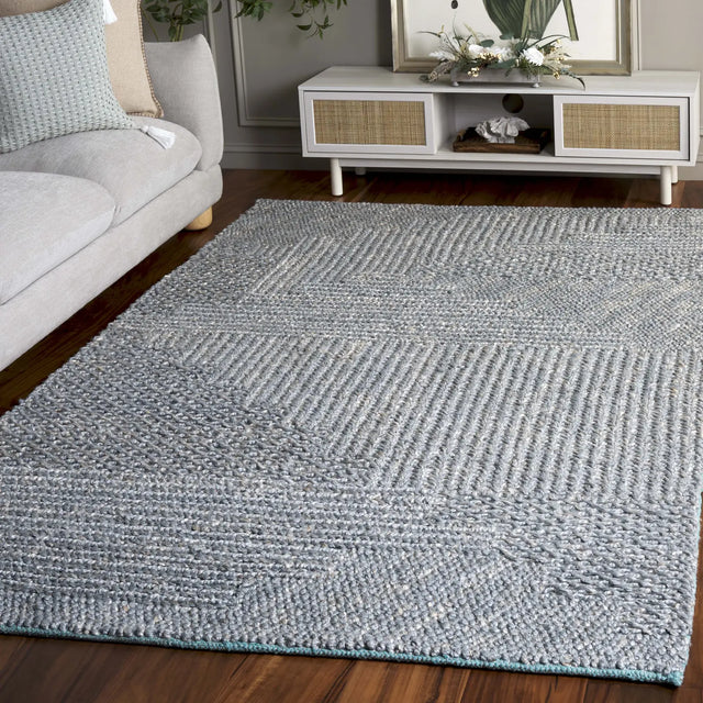Safavieh Natural Fiber 4'-0" x 6'-0" Rug in Grey / Blue