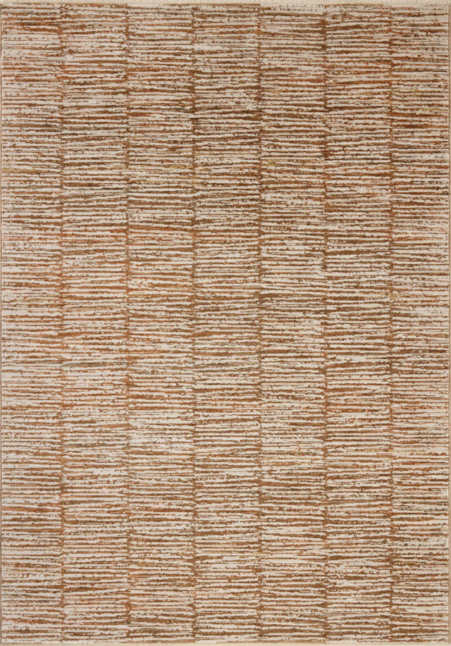 Loloi Nellie NEL-01 Terracotta / Ivory Rug - main flat