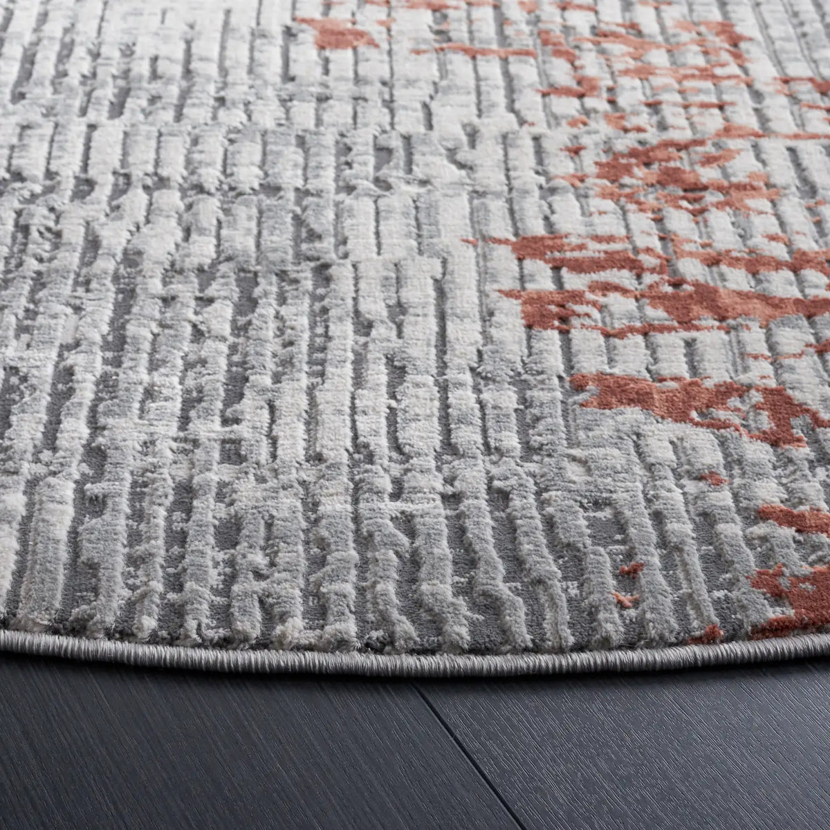 Safavieh Invista 6'-7" x 6'-7" Rug in Grey / Light Grey