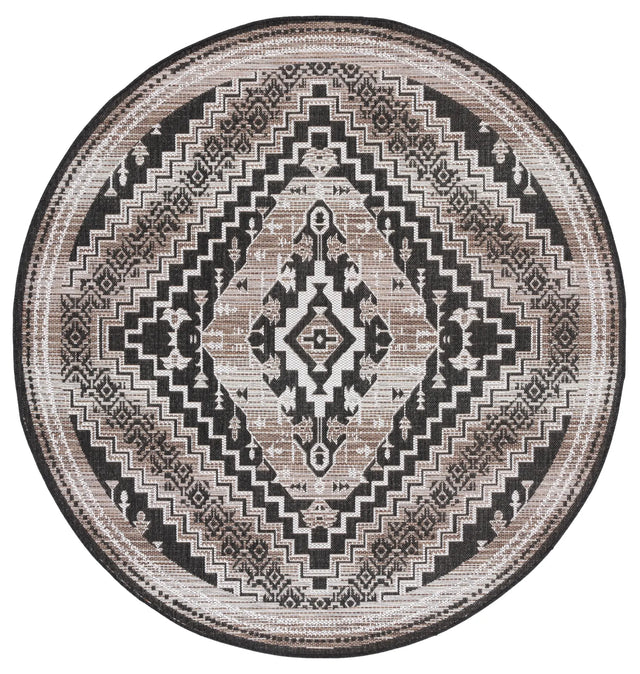 Safavieh Havana 6'-7" x 6'-7" Rug in Light Brown / Black