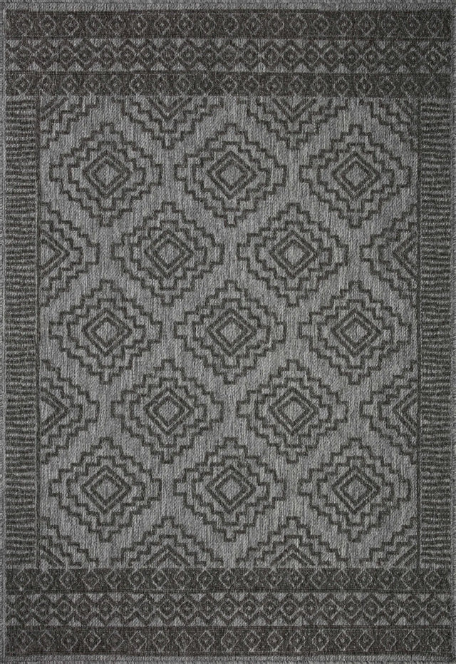 Loloi Rainier Rai-06 Grey/Charcoal Rug - main flat