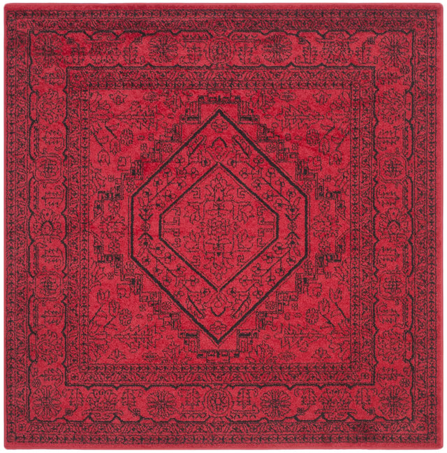 Safavieh Adirondack 6'-0" x 6'-0" Rug in Red / Black
