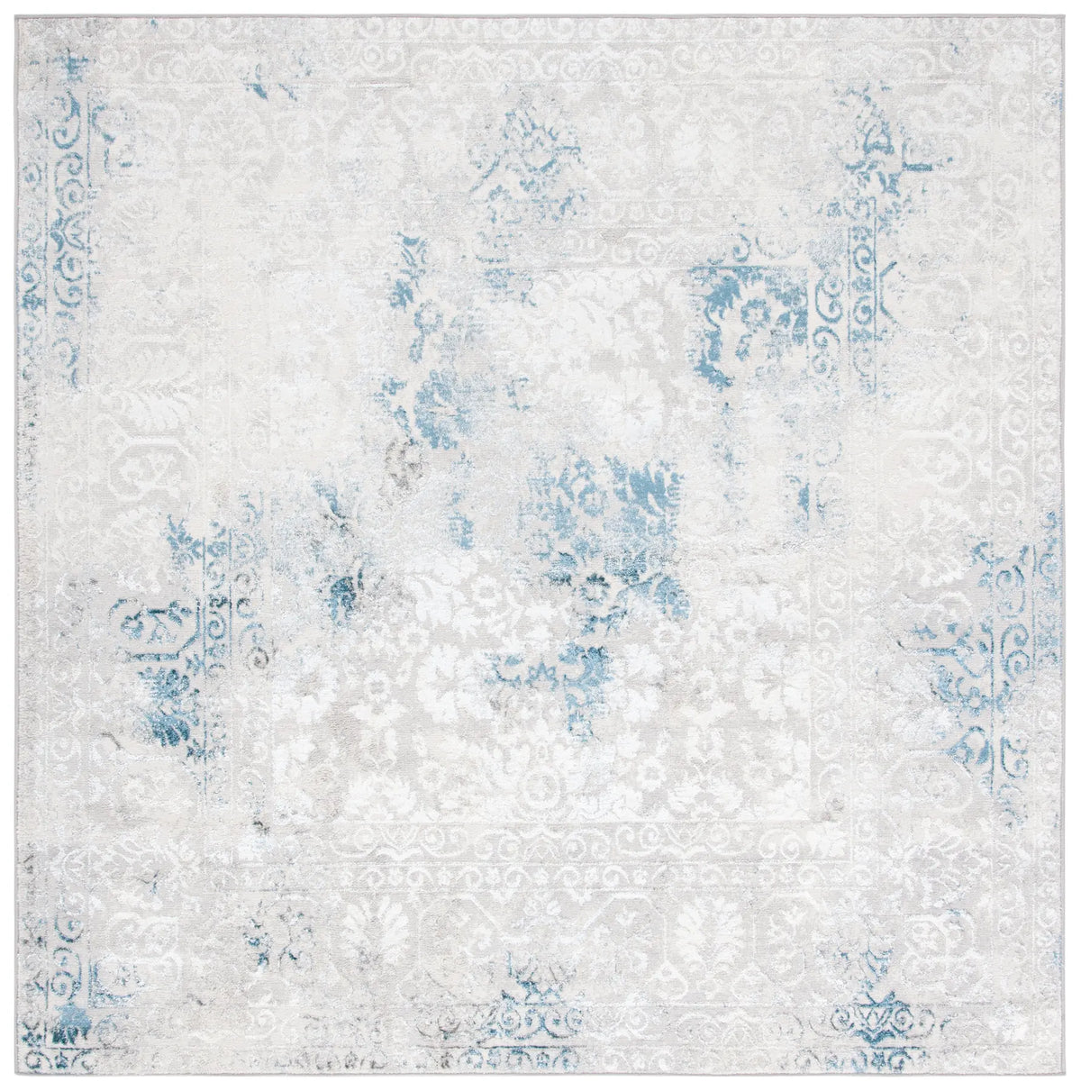 Safavieh Orchard 6'-7" x 6'-7" Rug in Grey / Blue