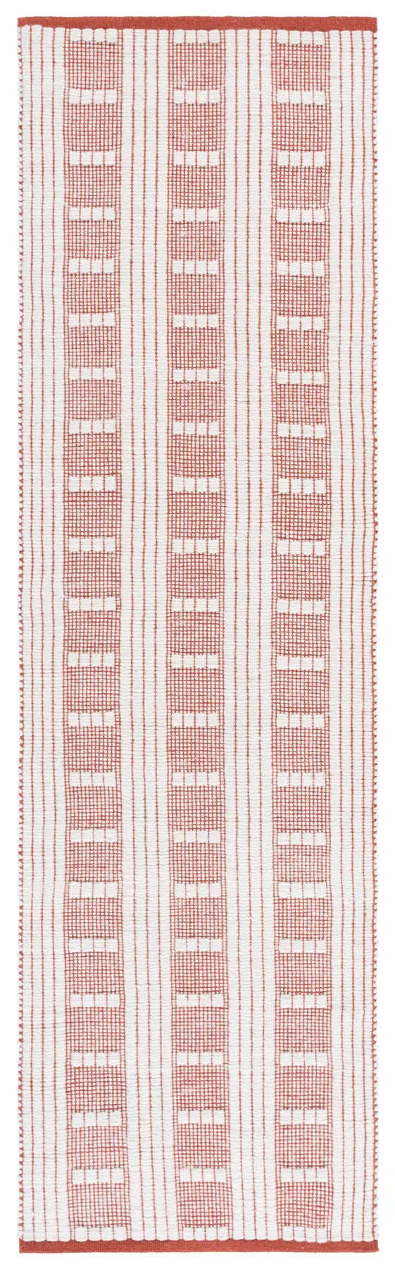 Safavieh Vermont 2'-3" x 8'-0" Rug in Rust / Ivory