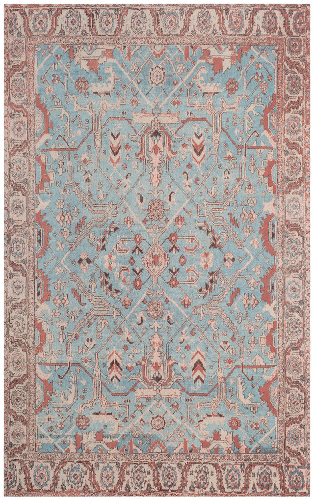 Safavieh Classic Vintage 5'-0" x 8'-0" Rug in Blue / Red