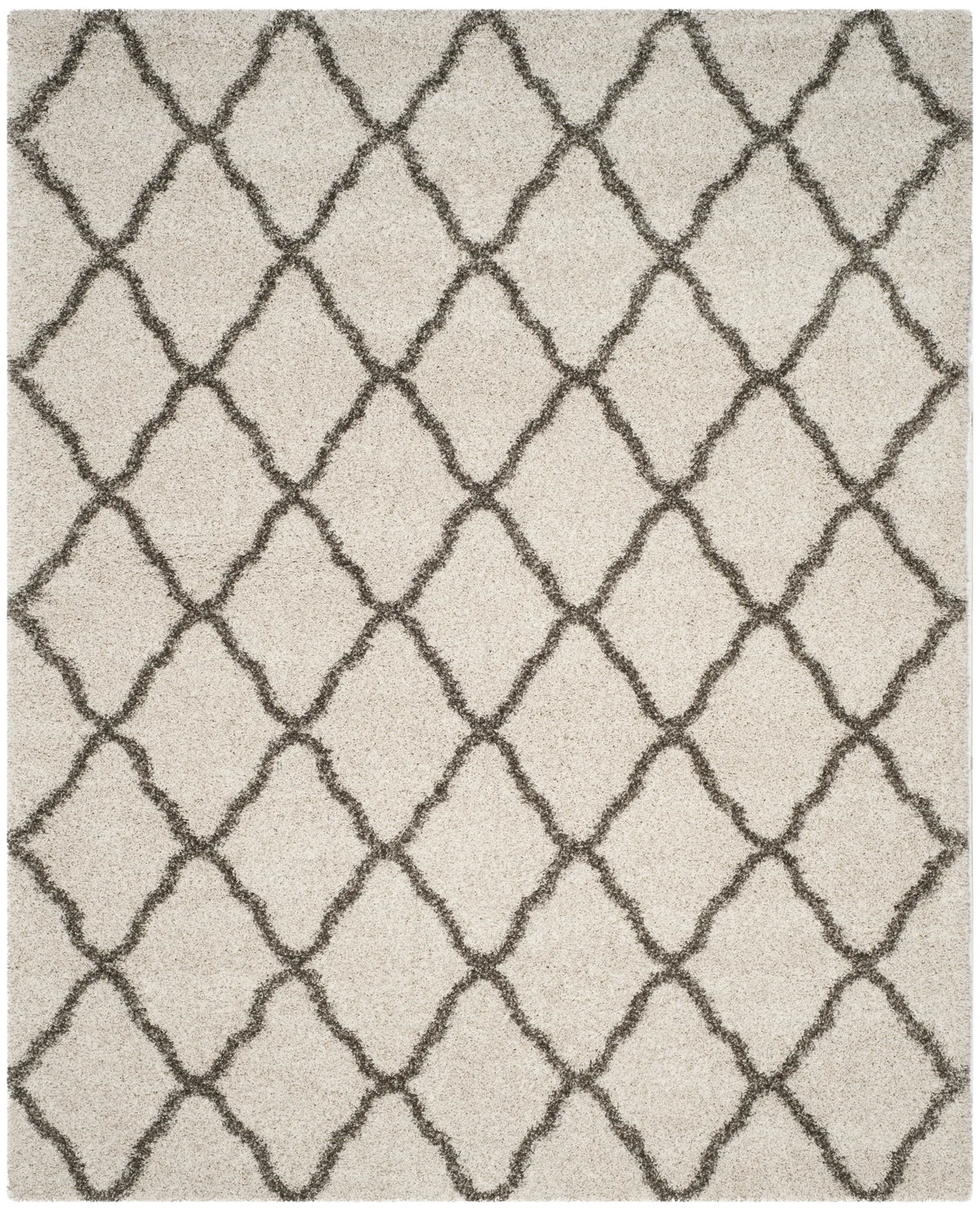 Safavieh Hudson Shag 10'-0" x 14'-0" Rug in Ivory / Grey