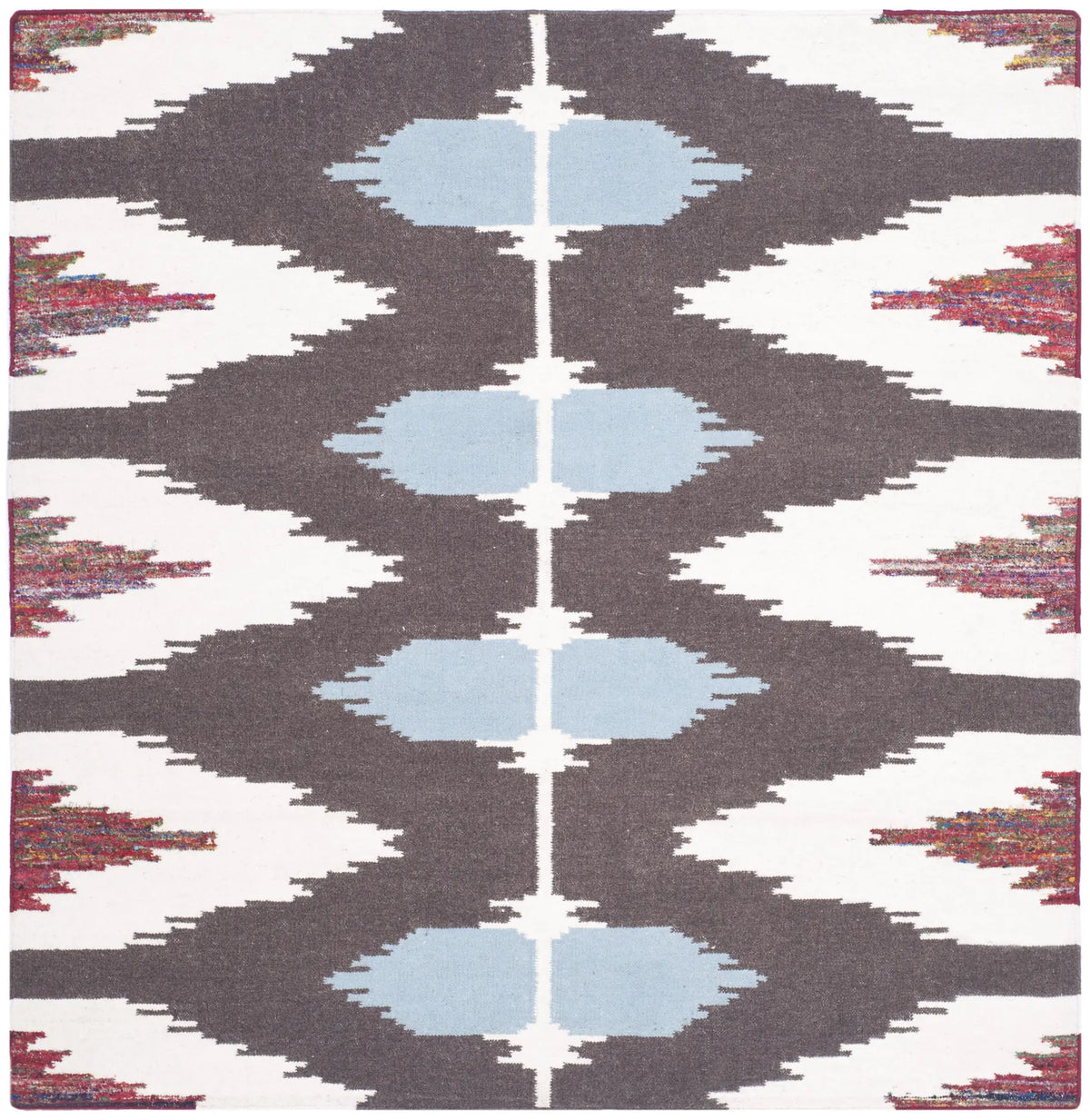 Safavieh Dhurries 6'-0" x 6'-0" Rug in Multi